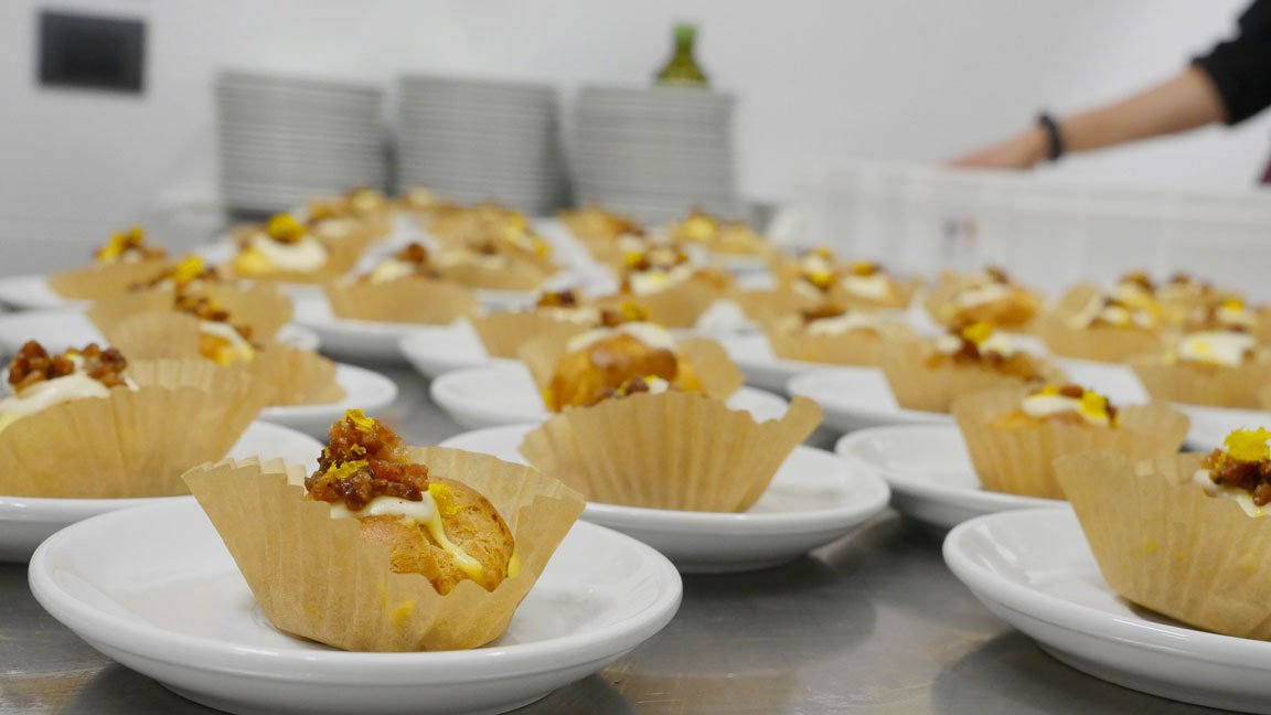 Buffet del servizio Bioconviviale