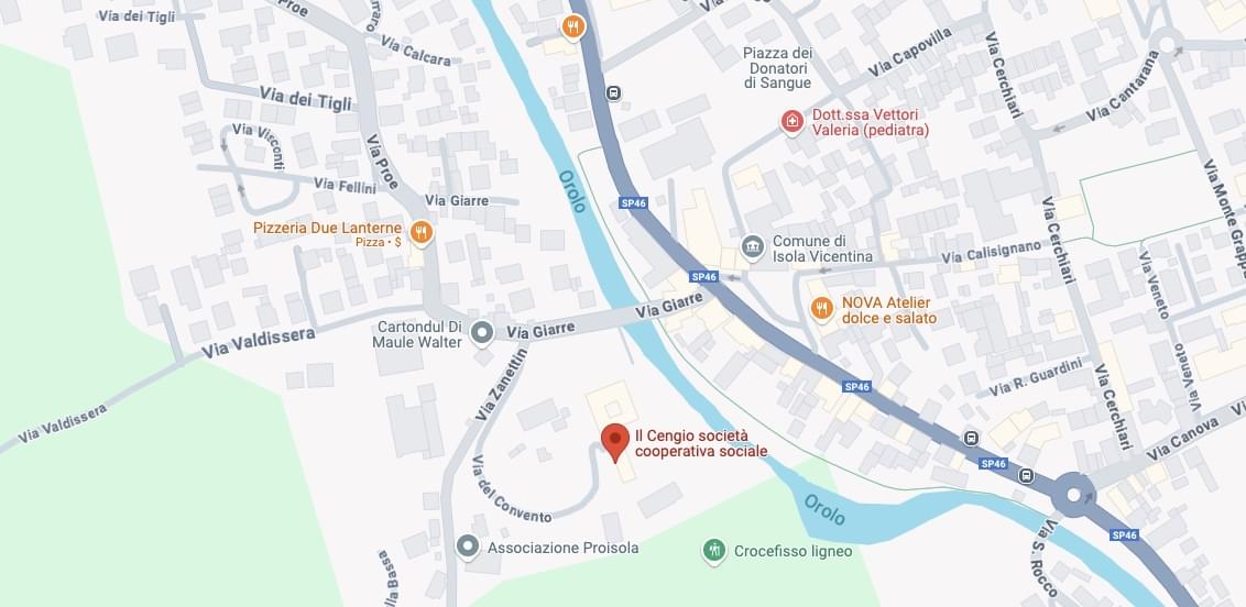 Mappa: Il Cengio, Via del Convento 17, Isola Vicentina